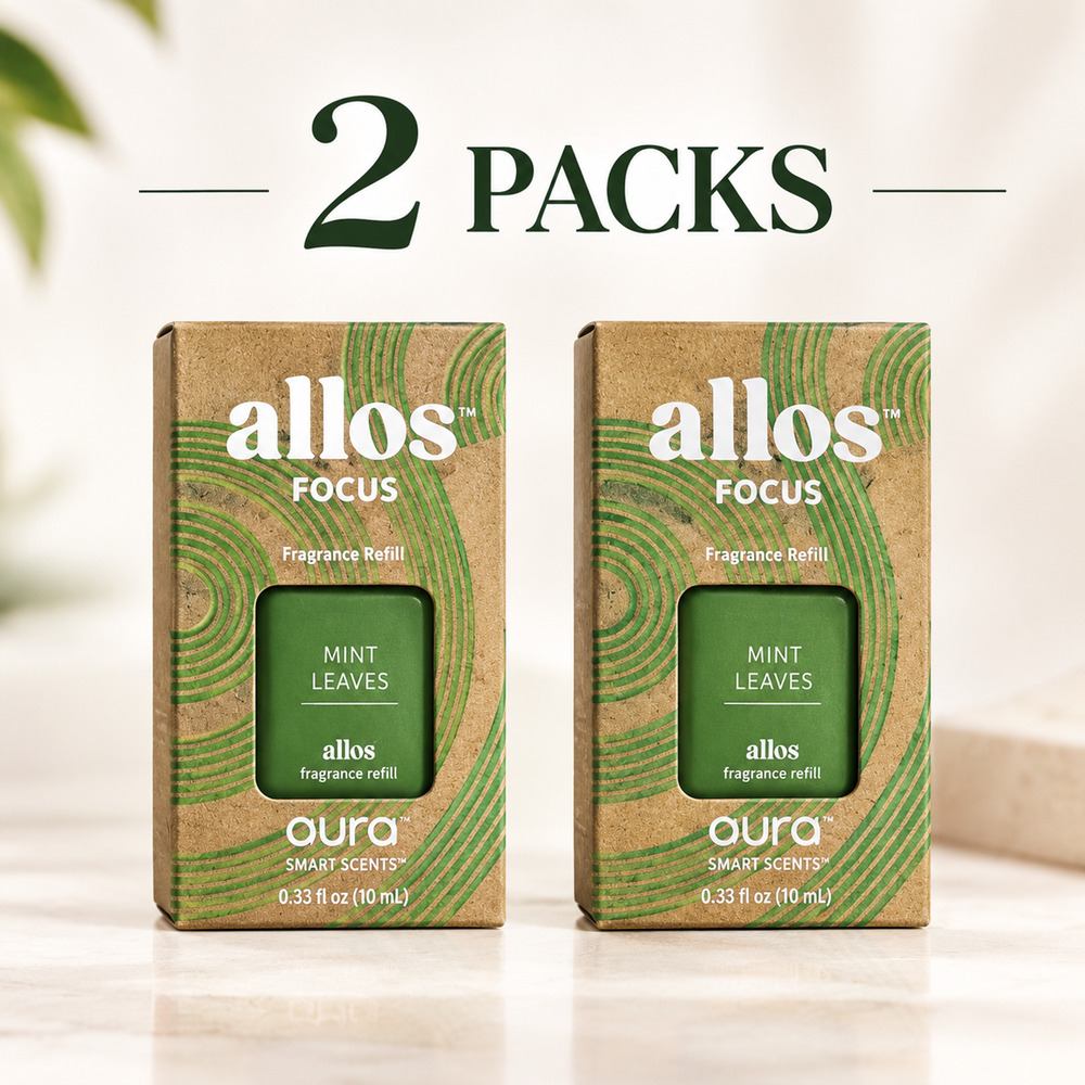 Pura Allos Focus Mint Leaves Fragrance Refill 2 Pack Smart Scent 0.33oz